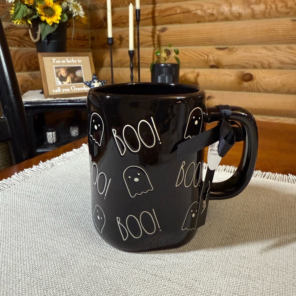BOO Rae Dunn HALLOWEEN GHOST Mug